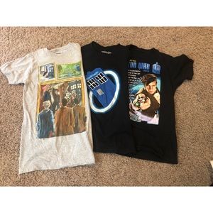 3 Doctor Who T Shirts